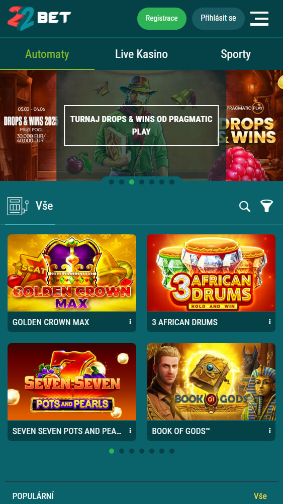 22bet casino cz