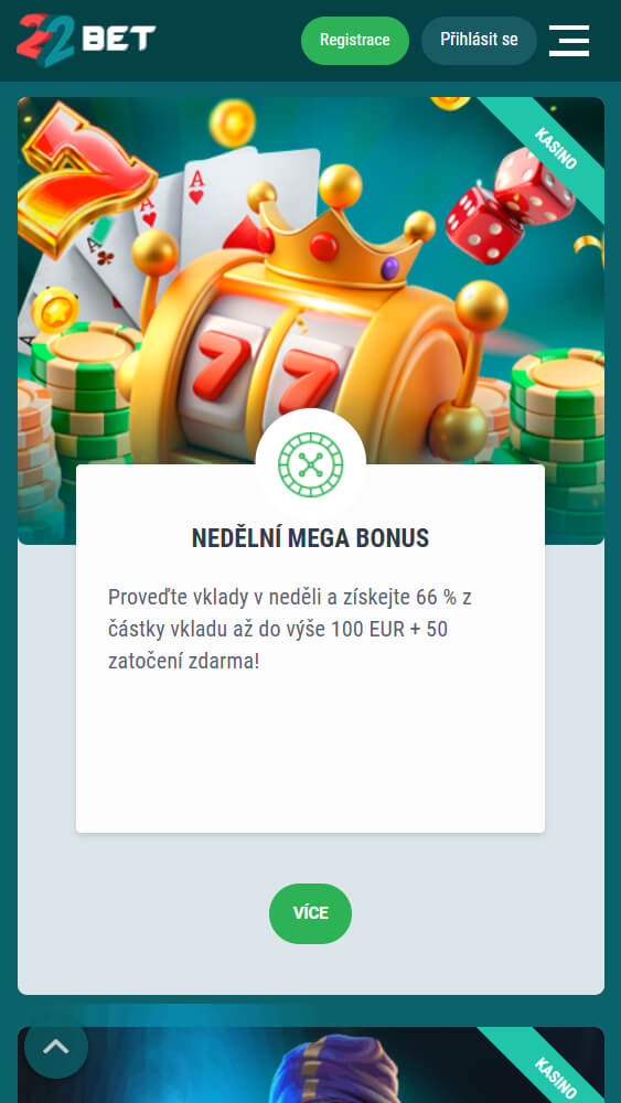 22bet bonusy