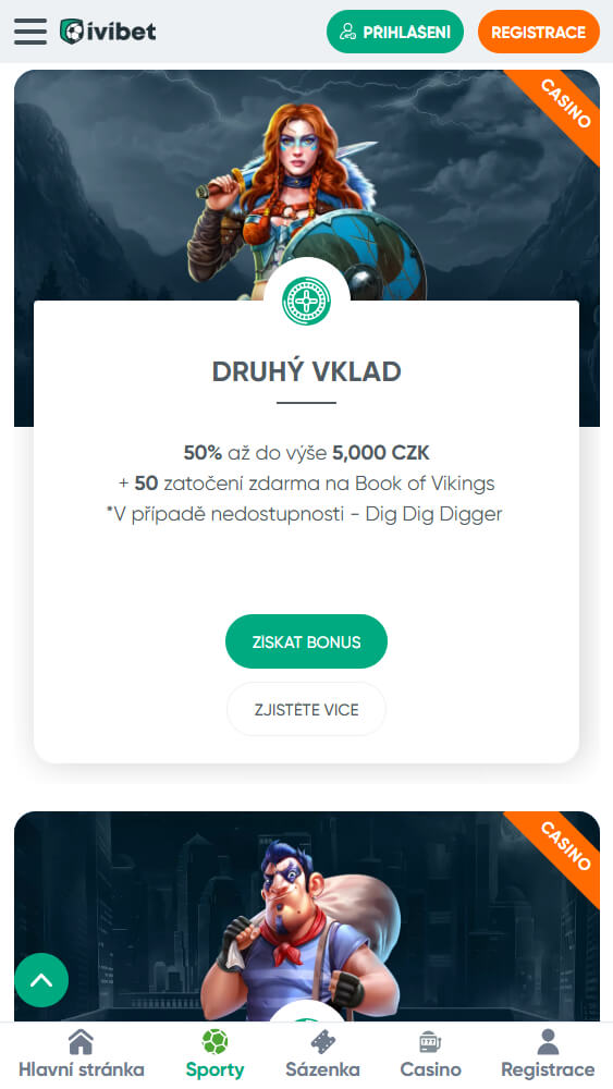 Ivibet Casino Bonusy